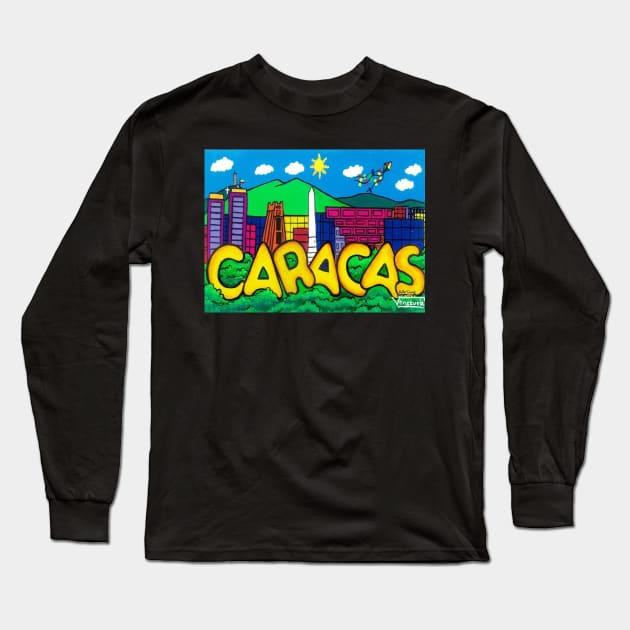 Caracas Long Sleeve T-Shirt by camejoesther